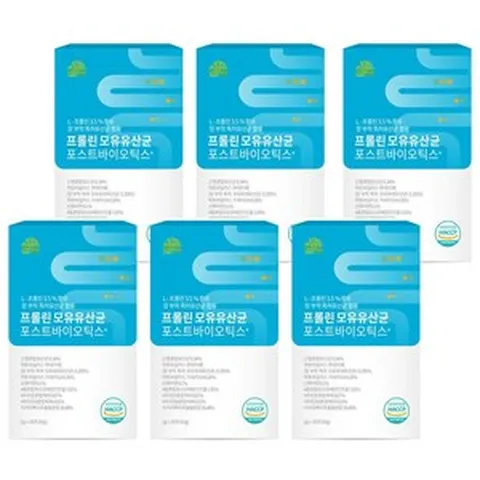 뉴트리나우 4세대 모유 유래 유산균 / BNR17 비엔알17 포스트바이오틱스 락토바실러스가세리 분말 식약처 HACCP 인증 [비에날씬 옵션 선택], 60g, 6개