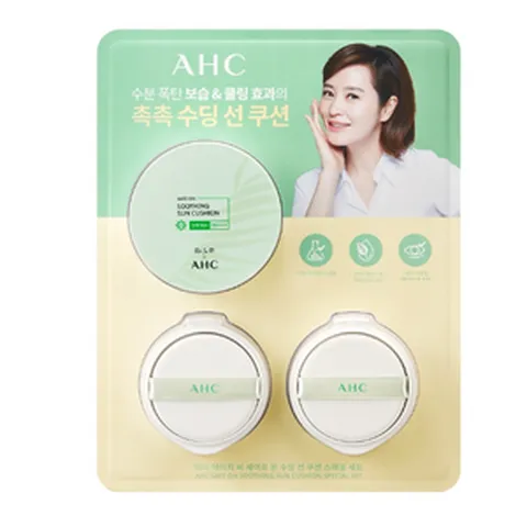 AHC 세이프 온 수딩 선 쿠션 세트, 1개