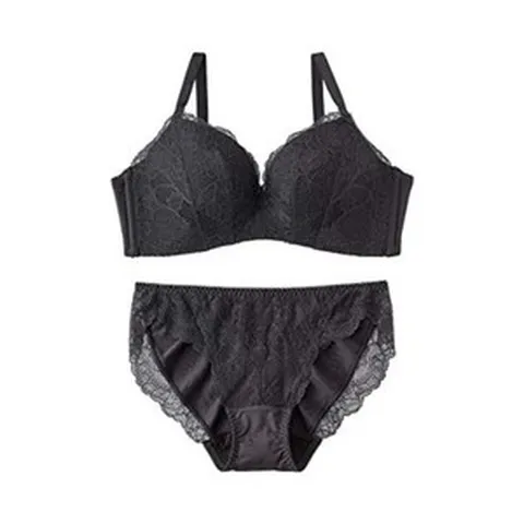 Aimerfeel 레이스 소프트 초모리 맥시멈 부스트 브라 팬티 세트