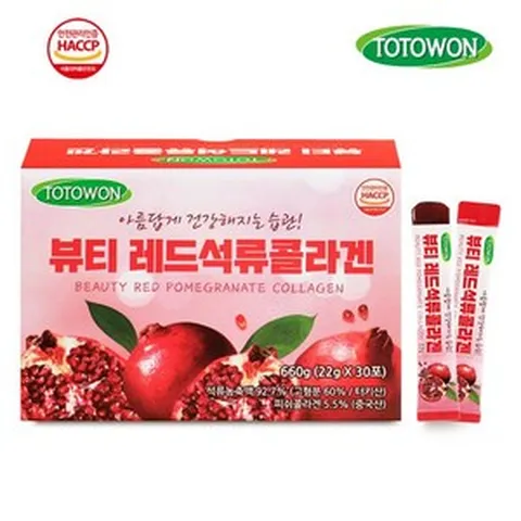 강원식품 뷰티 레드석류콜라겐 22g 30포, 1개