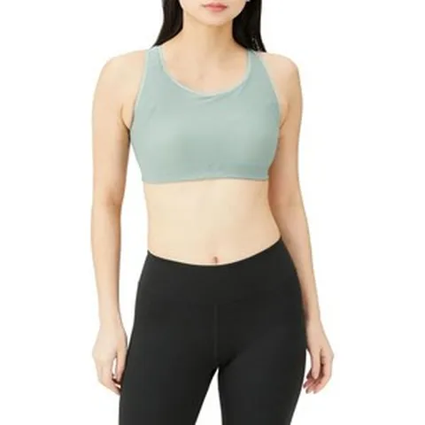 2184388 댄스킨 통기 흡한 속건 스포츠 브라 메쉬 서포트 하이 헬스장 요가 여성 DC124900, S, 그린 포그