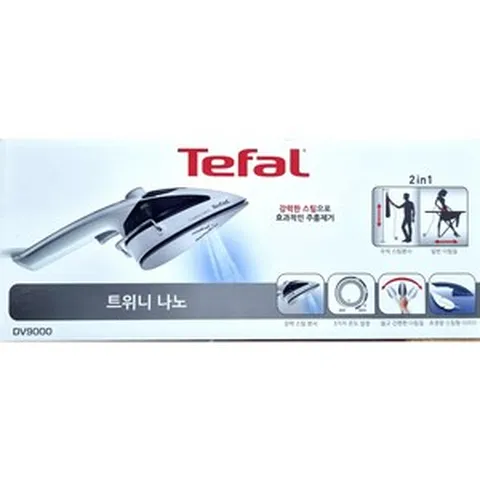 new 테팔 DV9000K1 퀵 스티머 트위니 나노 핸디형스팀다리미, (색상혼합) 블랙+화이트 1개