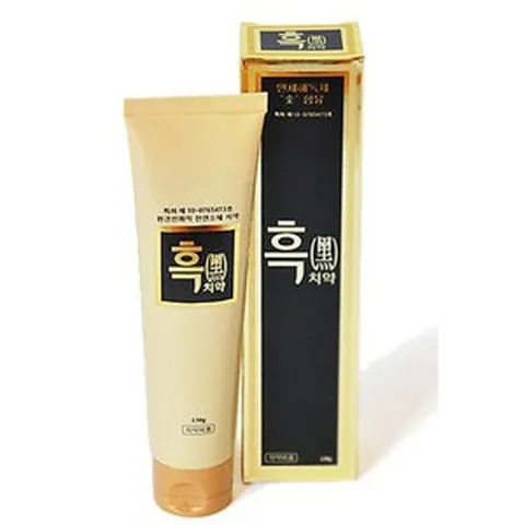 뉴 흑치약 숯치약 소나무숯으로 만든 활성탄 개운한치약 돌나라 한농제약, 130g, 1개