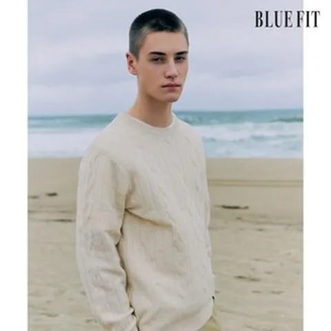 블루핏 런칭가 79 000원 에어리 케이블 니트 3종 (남성 282475