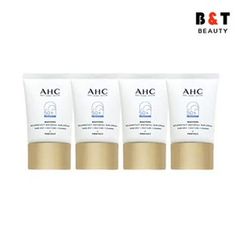 AHC 마스터즈 멜라 프로텍트 워터풀 선크림 40ml x4 박세리 선크림미백주름개선, 4개