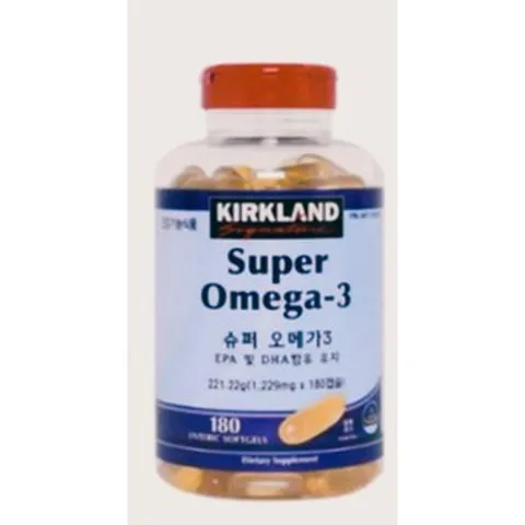 KIRKLAND Super Omega-3 대용량 오메가3 180정, 1개