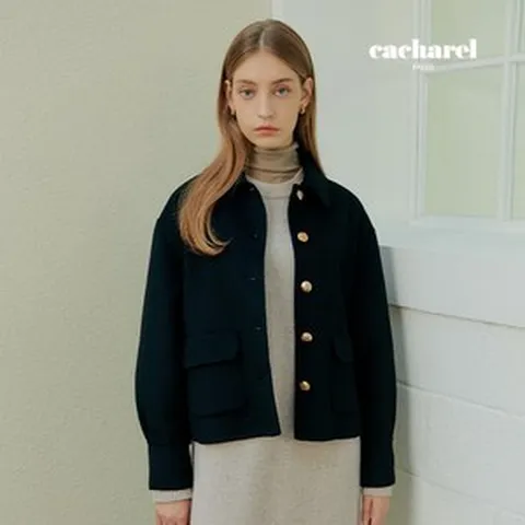 리베레츠 울블렌디드하프코트