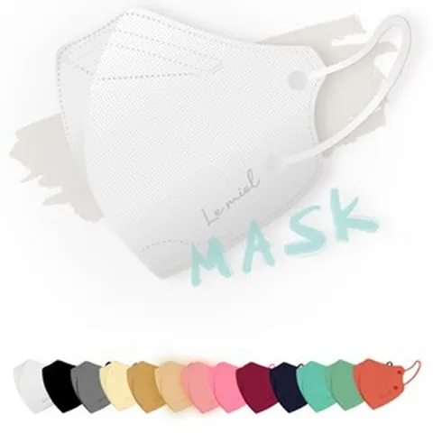 여름용 얇은 컬러 새부리형마스크 100매 세부리형 귀가편한 덴탈 약국 마스크, 베이지, 10개