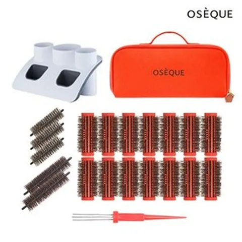 오제끄 구르뽕 14개+헤어롤(대X2+소X3)+핸드롤+전용파우치+헤어 스타일링 박스, 없음