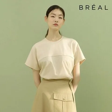 브리엘 25SS 투톤 블라우스 3종 605979