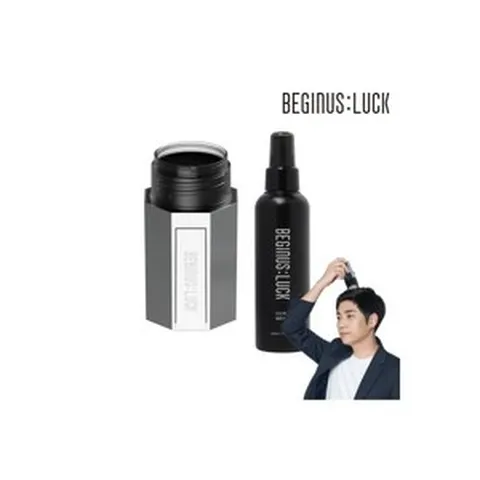 비기너스럭 똑똑흑채 본품세트(본품+리필) 15g + 단단픽서 1개 150ml / 새치커버 빈모커버 흑채파우더, 비기너스럭 똑똑흑채 본품세트(본품+리필) 15g + 단