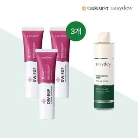 대웅제약 이지듀 크림 다이브좀 50ml*3 + 베리어리페어 토너200ml*1, 1개