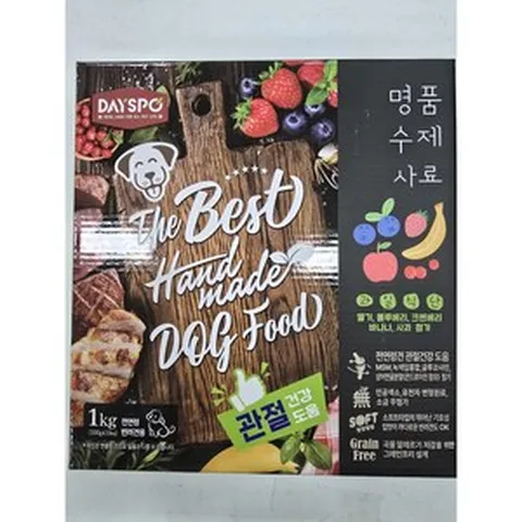 데이스포 전연령 강아지 명품 수제 소프트사료 10p, 과일, 1kg, 2개