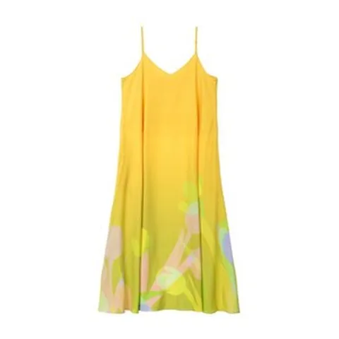 [르블랑페이우] ☆최초가 69 900원☆ 플라워 아트워크 실키 원피스