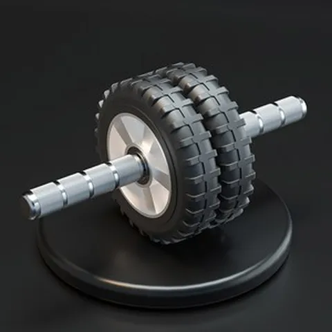 밸런스파워 피지컬킹 AB슬라이드 롤러 허리 복근 뱃살, 더블휠200mm, 1개