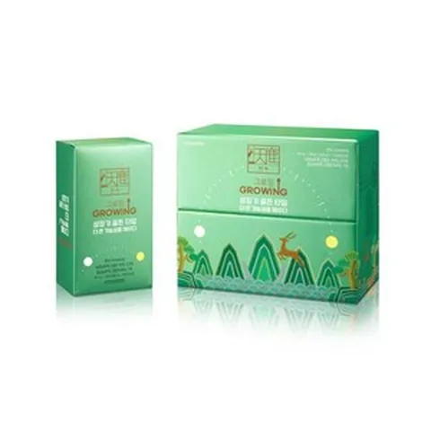 정관장 천녹 그로잉 30포 쇼핑백 제공 어린이 성장기 녹용 학생 필수 선물 명절 구정 신정 추석 연말 Vip 거래처 생일 최고급 프리미엄 홍삼 건강, 1박스, 30회분