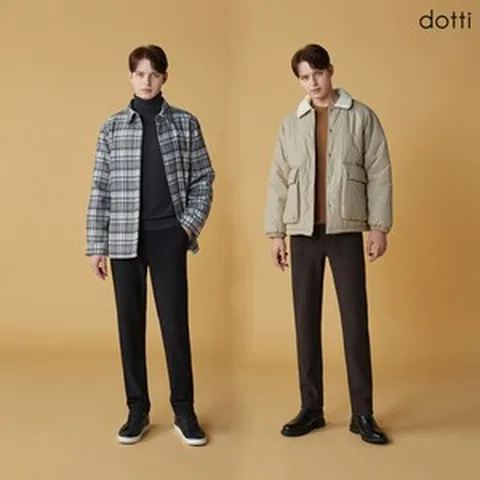 [도티 dotti] 도티 23FW 남성 기모 본딩 팬츠 2종 (PGSM)