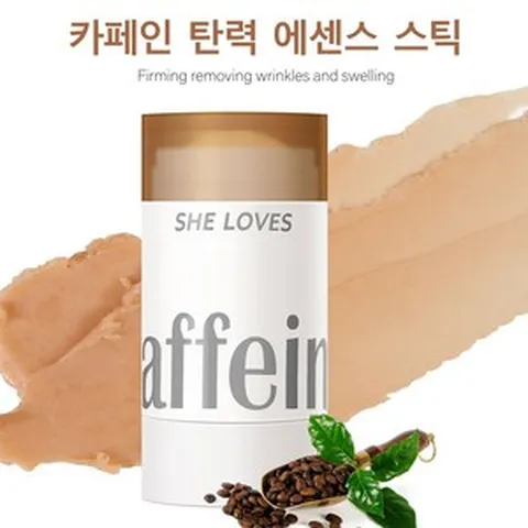 카페인 에센스 스틱 잔주름 목주름 다크서클 리프팅 탄력 멀티밤, 1개, 34g