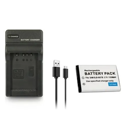 삼성 SLB-0837B 호환배터리+충전기 L83T/L201/L301/X70, 1개