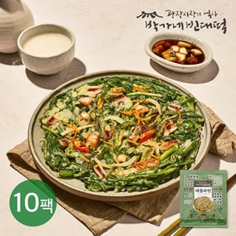 [박가네빈대떡] 해물파전 260g x 10팩, 10개