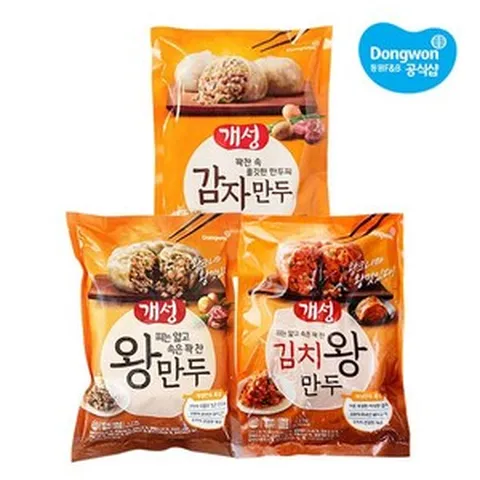 [KT알파쇼핑][동원] 개성 왕만두1.2kg 김치 /감자, 개성왕만두1.2kgx1개+김치왕만두1.2kgx1개{D}, ..치왕만두1.2kgx1개{D}_개당중량_상세페이지참조, ..+김치왕만두1.2kgx1개{D}_기타_상세페이지참조
