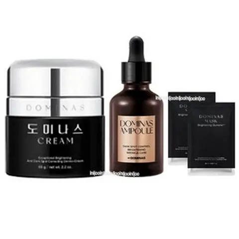 태극제약 도미나스 시즌4 크림 50g+기미 앰플 대용량 50g+마스크팩 2매 증정, 2개(개인정보 제3자 제공 동의)