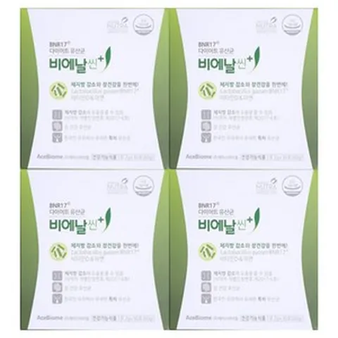 BNR17 다이어트 유산균 비에날씬 플러스 2g 30포 4박스, 4개, 60g
