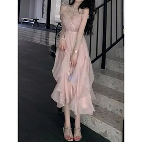 쉬폰여름원피스 비치롱원피스 고급스러운여름원피스