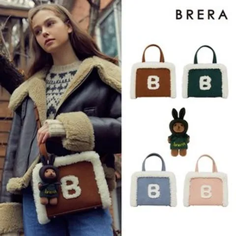 브레라 양털 디어백 토트 겸 크로스백 4종택1