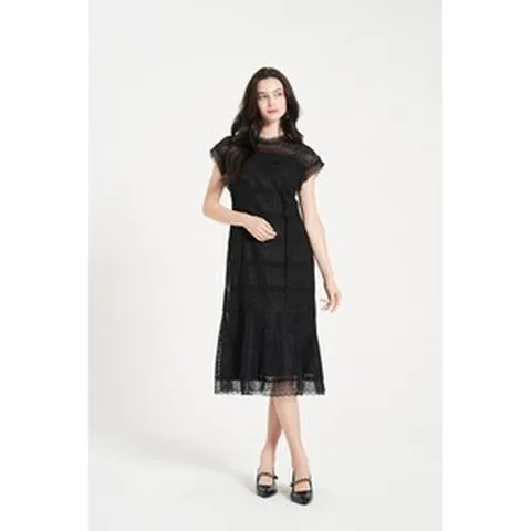 [DOHO] 시스루 레이스 원피스 (DX6OP750)