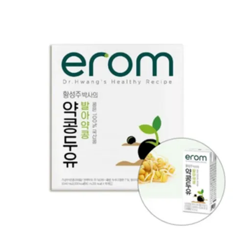 [굿소일][굿소일] 국산콩 진한 고소한맛 발아 약콩 두유 190ml 16팩 19772793