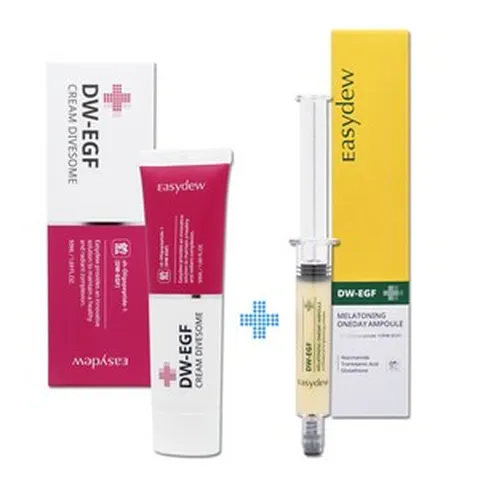 이지듀 디더블유 이지에프 크림 다이브좀 50ml+멜라토닝 원데이 앰플 8ml / 대웅제약