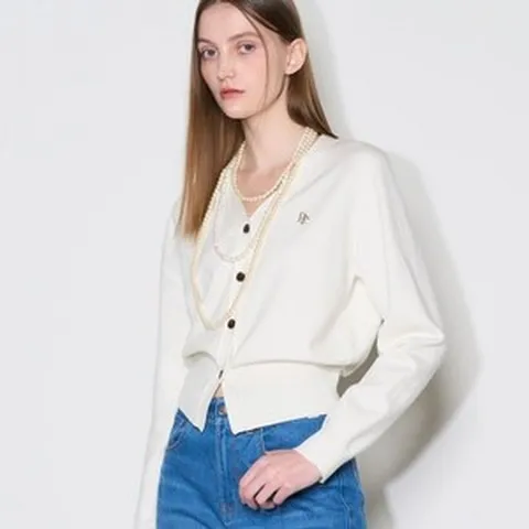 제너럴아이디어 여성 GNRL 에센셜 가디건 WHITE WBD3L04503