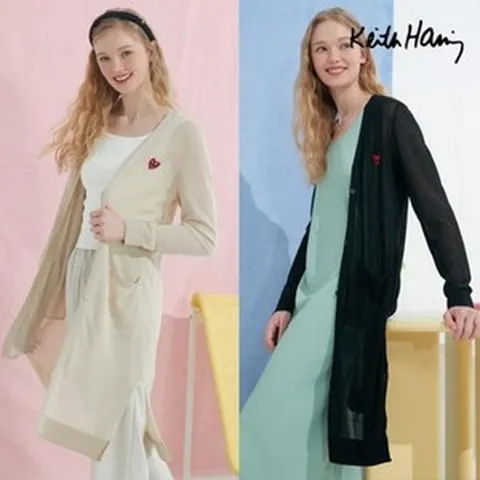 키스해링 24Summer 여름 로브 롱 가디건 2종 여성