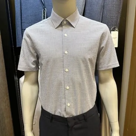 [오스틴리드] (주)파크랜드 뉴코아 인천논현점 *24SS신상품* 써커 네이비 슬럽조직 슬림핏 반팔와이셔츠 ADS24623