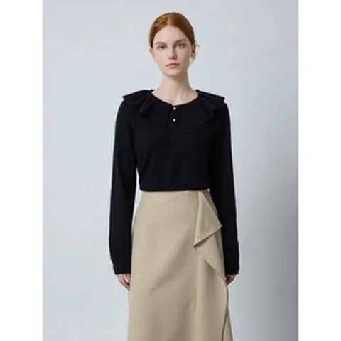 (백화점 상품) ()러플 카라넥 니트 풀오버 C244KSK037 3767852