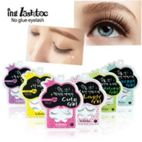 래쉬톡 원터치 속눈썹4p 4종 중, 유니셀 루미나 가속눈썹 9-11mm(혼합형)-120모, 1개