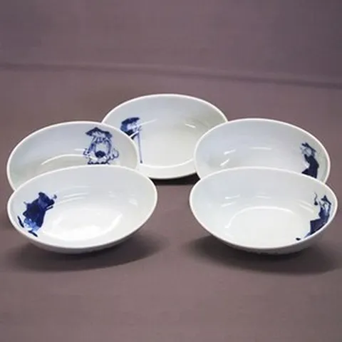 【고향 납세】아오카 타원 작은 화분 세트(5장 코지마 요시에도 A25-395, 1개