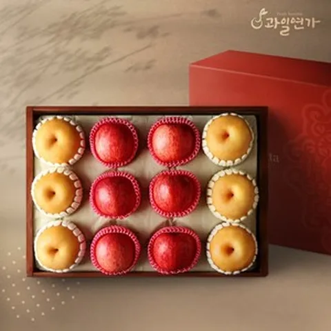 과일연가 [1월24일 오전9시까지 주문시 명절전배송][과일선물세트] 사과배혼합세트 5kg3호(사과6개 배6개), 과일연가 [1월24일 오전9시까지 주문시 명절전배송][