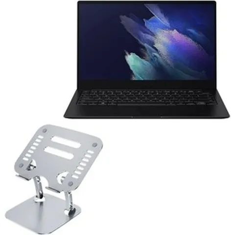 삼성 갤럭시 북 프로 36015.6인치과 호환되는 박스웨이브 스탠드 및 마운트 이그제큐티브 버사뷰 노트북 인체공학적으로 조절 가능한 메탈릭 실버, 삼성 갤럭시 북 프로 36015.6인치과 호환되는 박스