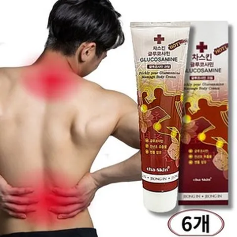 차스킨 스포츠 마사지크림 / 부드럽고 흡수빠른 / 근육 관절 연골 / 바르는 파스 / 천년초 글루코사민 멘톨 함유 / 부모님 / 어르신 선물 / 효도선물, 6개, 150ml