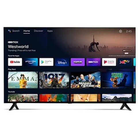 와이드테크 109cm 구글 안드로이드 스마트TV 농협 하나로마트 판매모델 NHGTWT43UHD, 벽걸이형