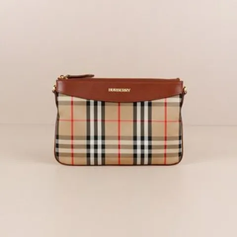 [명품]버버리 페이톤 체크 클러치 크로스백 브라운 80754401 여주아울렛 80754401 1717577745