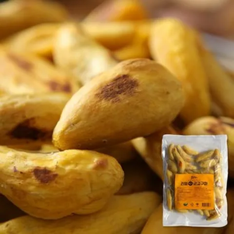 한채원 껍질없이 바로먹는 아이스고구마 대용량 냉동 리얼미니 군고구마 860g, 1개