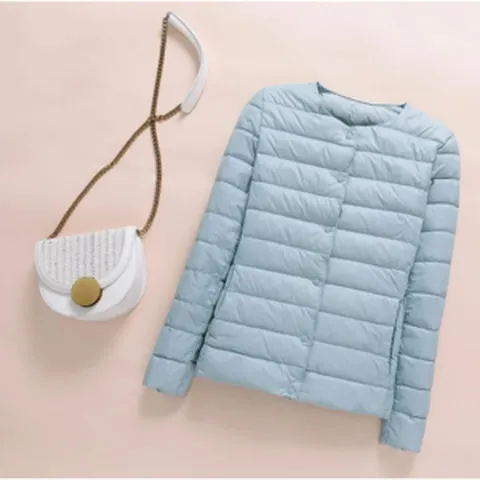 오리털 경량 울트라라이트 패딩 U넥 덕다운 라운드 등산복 골프복 이너