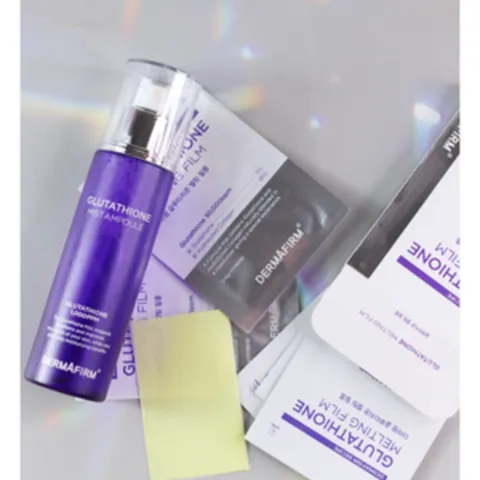 *정품* 더마펌 글루타치온 미스트 앰플 100ml & 멜팅 필름 1박스(10매입) 2종 세트 붙이는 콜라겐 필름 백옥미백잡티케어, 100ml+10매, 2개