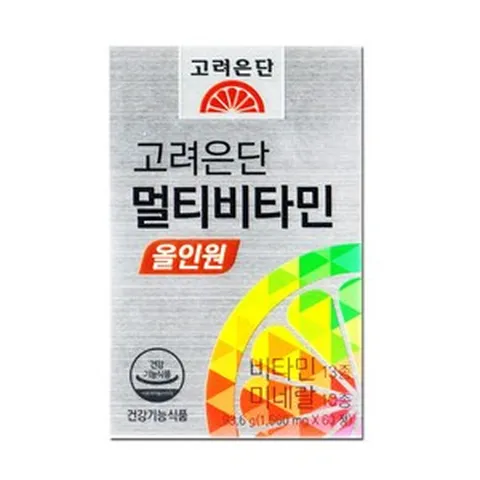 고려은단 멀티비타민 올인원 1560mg x 60정 1박스 머치바잉