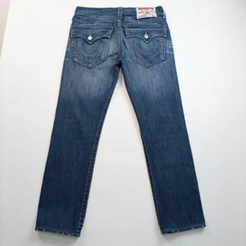 트루릴리전 청바지 일자 워싱 데님팬츠 사이즈31