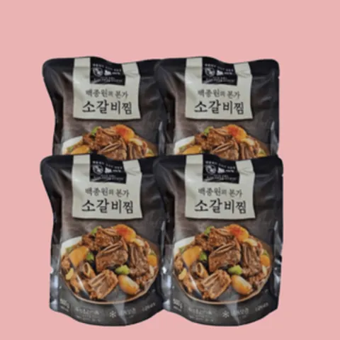 백종원 본가 소갈비찜 500g 4팩, 4개