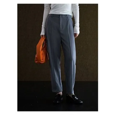 직장인 통근OL 바람! 하이웨스트정장바지배기바지여추[UXZY020]